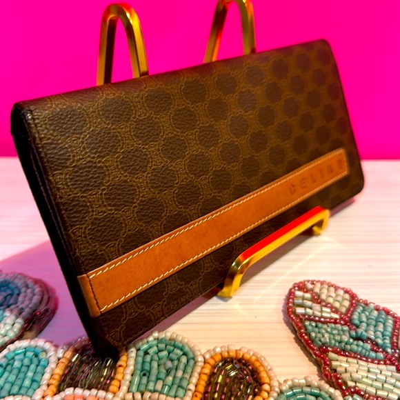 Celine Brown Leather Clutch - Picture 2 of 9